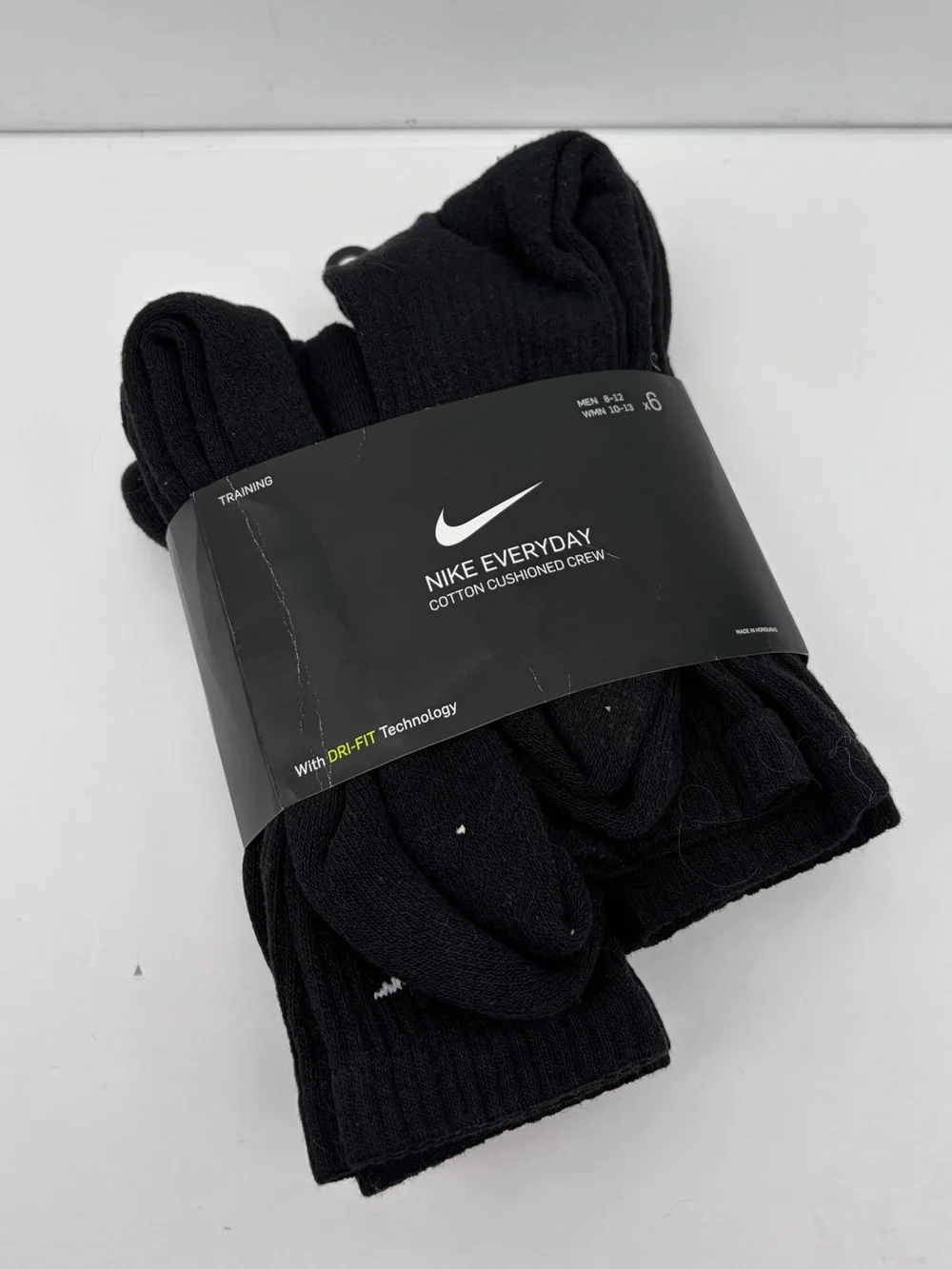 NIKE EVERYDAY COTTON CUSHIONED CREW SOCKS